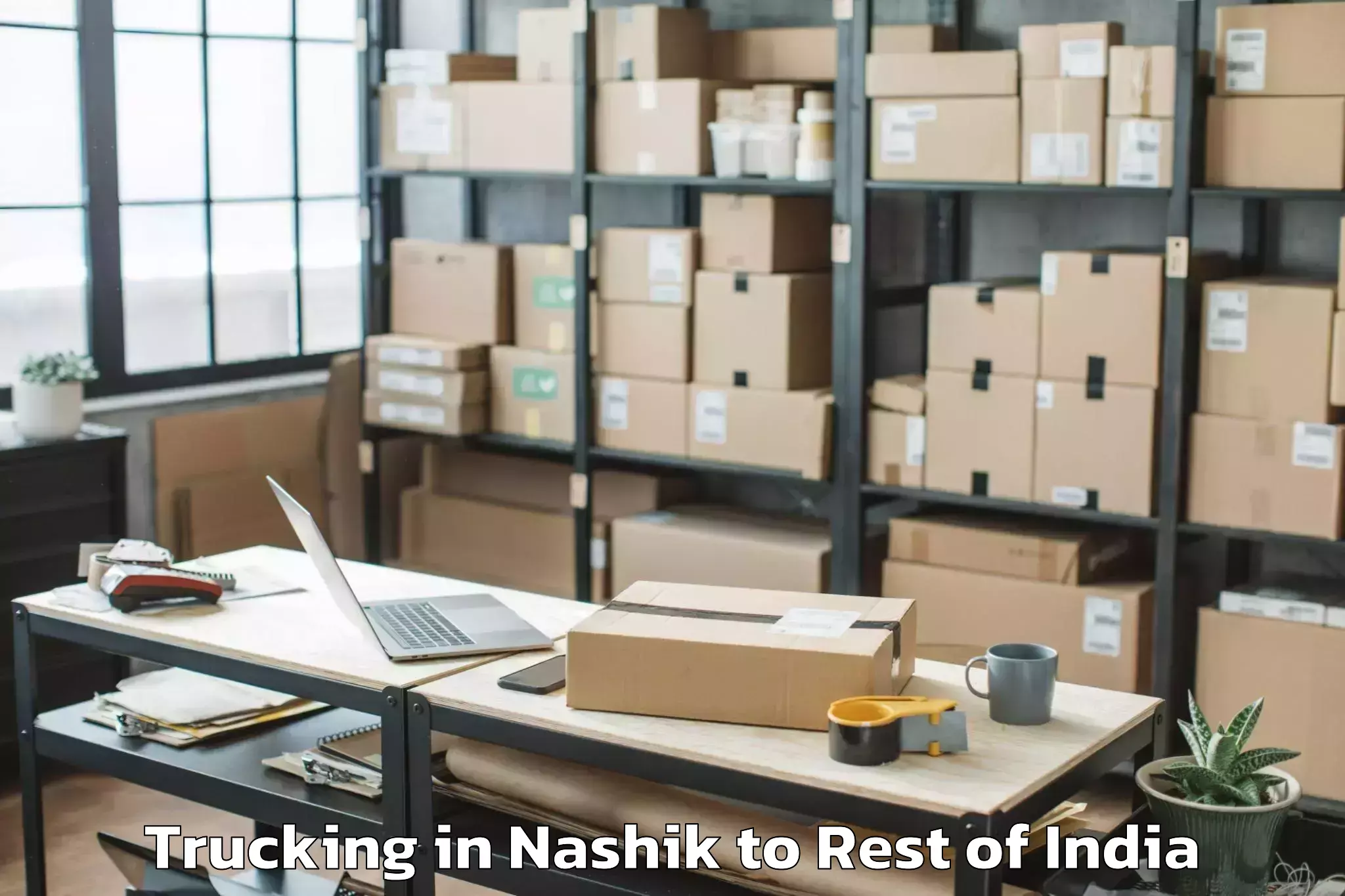 Easy Nashik to Mella Chervu Trucking Booking